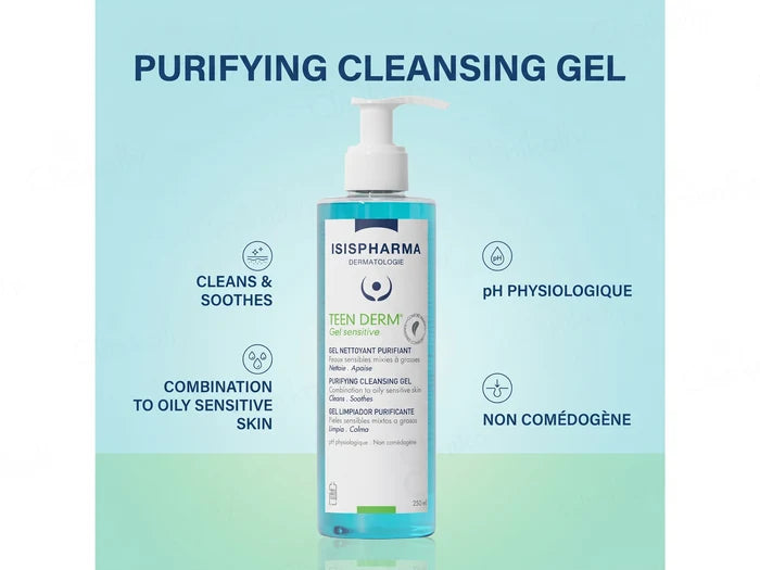 Isispharma Teen Derm Sensitive Purifying Cleansing Gel