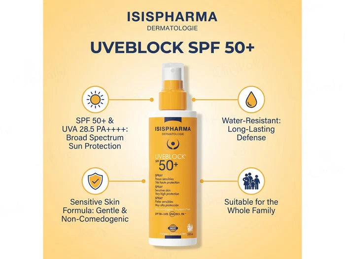 Isispharma Uveblock SPF50+ Spray