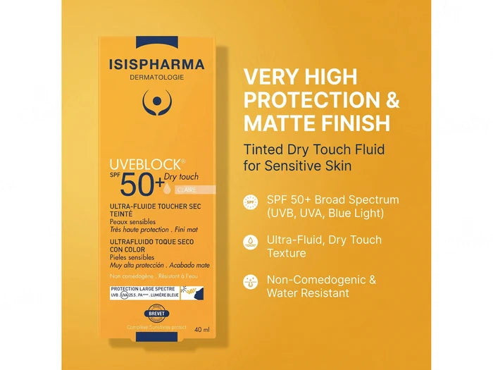 Isispharma UVE Block Tinted Dry Touch Ultra-Fluid Sunscreen SPF 50+ PA++++