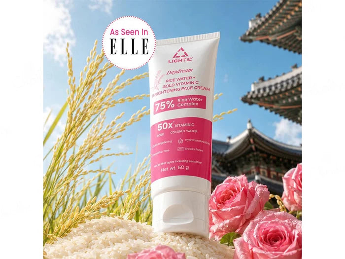 Light Up Daydream 75% Rice Water Complex + Gold Vitamin C Brightening Face Cream