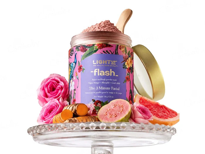 Light Up Flash Facial &amp; Body Powder Wash
