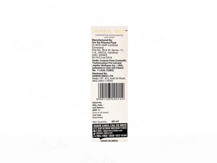 Manexil Pro Hair Enzyme Accelerator Solution (60 ml)