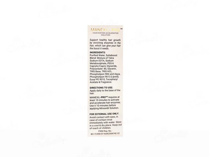 Manexil Pro Hair Enzyme Accelerator Solution (60 ml)