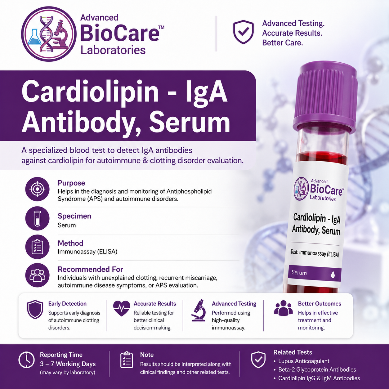 Cardiolipin - IgA Antibody, Serum