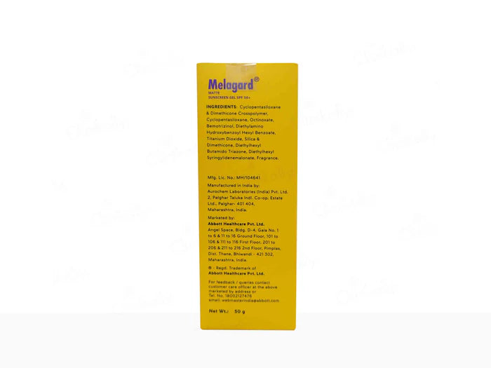 Melagard Matte Sunscreen Gel SPF 50+ PA+++