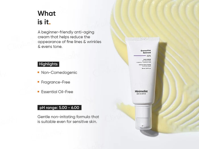 Minimalist 2% Granactive Retinoid Anti-Aging Face Cream