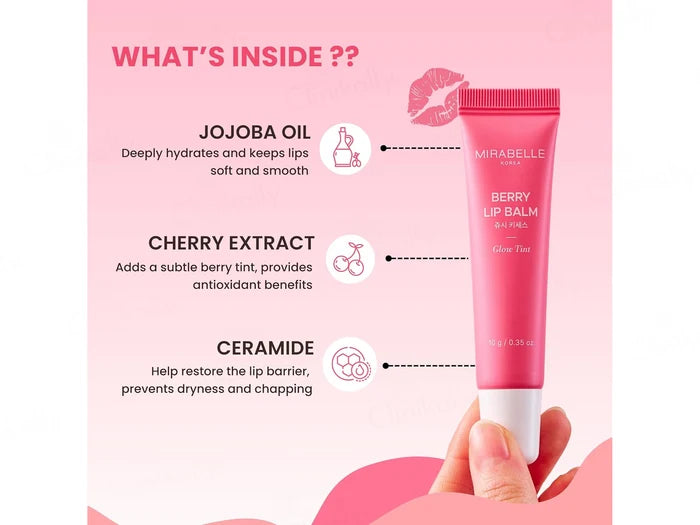 Mirabelle Korea Berry Lip Balm – Glow Tint