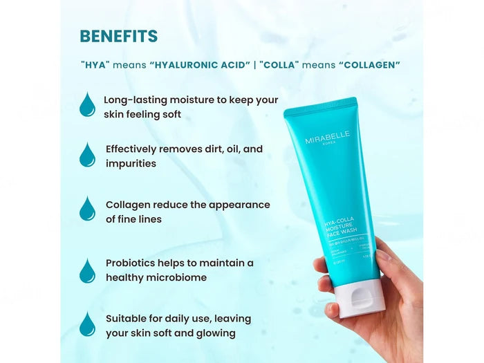 Mirabelle Korea Hya-Colla Moisture Face Wash