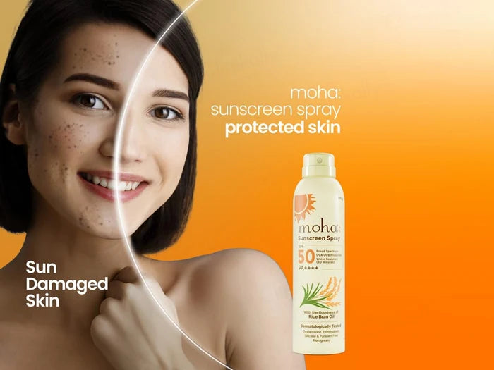 Moha Rice Bran Oil Sunscreen Spray SPF 50 PA++++