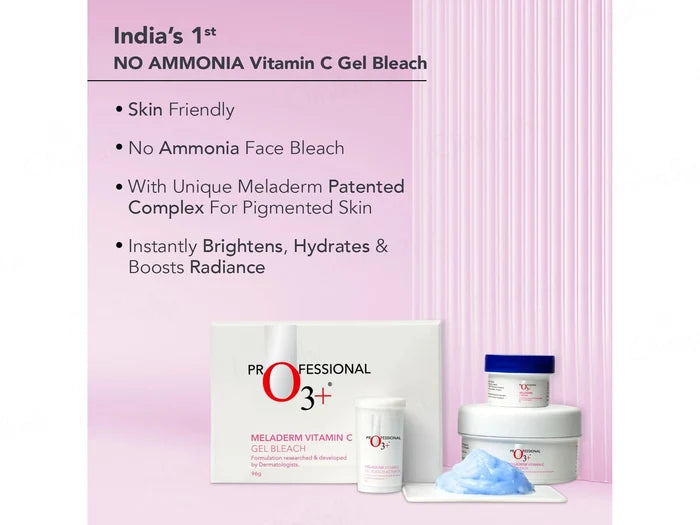 O3+ Meladerm Vitamin C Gel Bleach – Brightening &amp; Hair Lightening