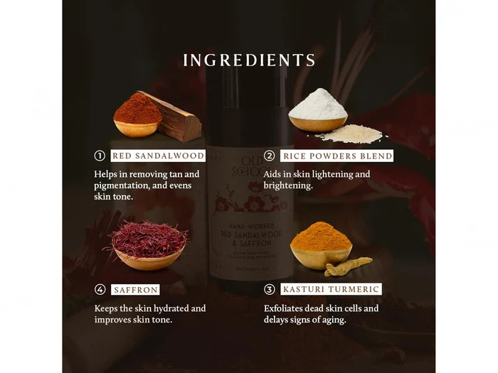 Red Sandalwood &amp; Saffron Glow-Defining Cleansing Powder