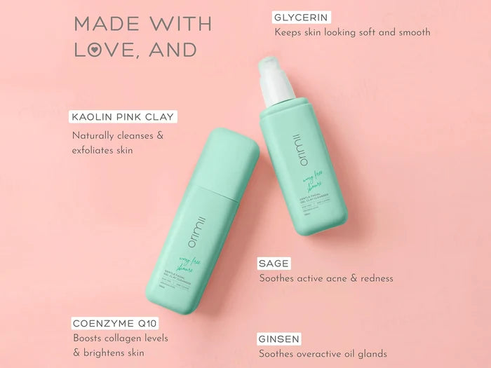 Orimii Gentle Facial Gel Clay Cleanser – 100ml