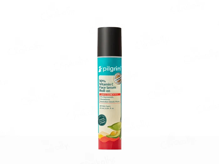 Pilgrim 10% Vitamin C Face Serum Roll-On – For Daily Brightness ✨