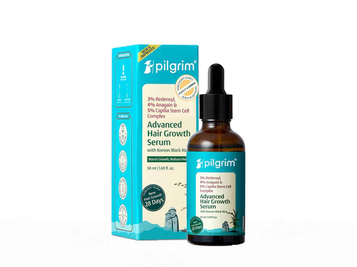 Pilgrim 3% Redensyl &amp; 4% Anagain Advanced Hair Growth Serum With Korean Black Rice