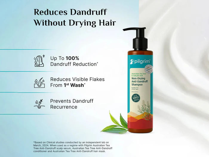 Pilgrim Australian Tea Tree &amp; Salicylic Acid Non-Drying Anti-Dandruff Shampoo