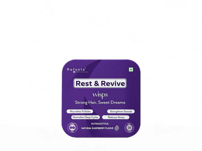 Refonte Rest &amp; Revive Wisps Nutraceutical Oral Strips – Natural Raspberry Flavour