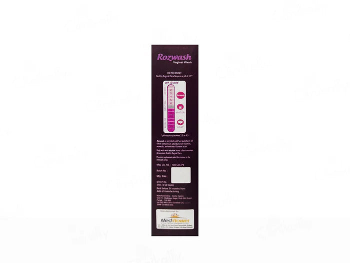 Rozwash Vaginal Intimate Wash – Gentle Intimate Hygiene &amp; pH Balance Care