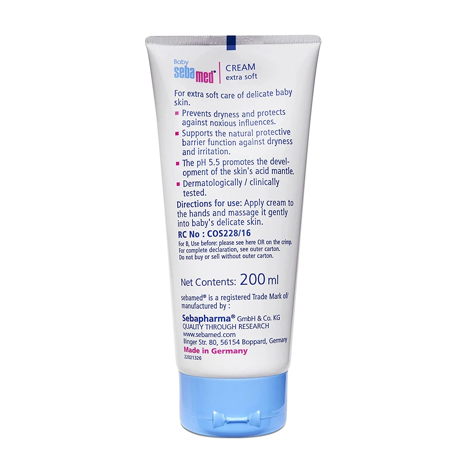 Sebamed Baby Extra Soft Cream – Gentle, Protective Care for Newborn Skin