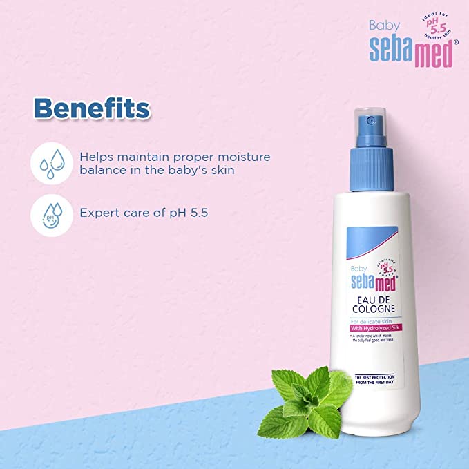 Sebamed Baby Eau de Cologne – Gentle Freshness for Delicate Baby Skin