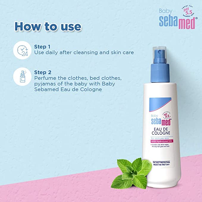 Sebamed Baby Eau de Cologne – Gentle Freshness for Delicate Baby Skin