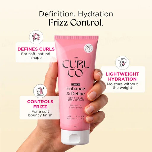 The Curl Co Enhance &amp; Define Softhold Curl Cream – 200 g