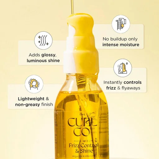 The Curl Co Frizz Control &amp; Shine Hair Serum – 50 mL