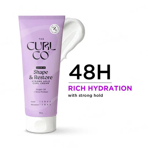 The Curl Co Shape &amp; Restore Strong Hold Curl Cream – 150 g