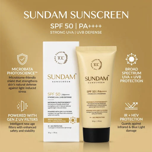 The Good Cause Sundam Sunscreen SPF 50 PA++++ – Broad-Spectrum Daily Sun Protection