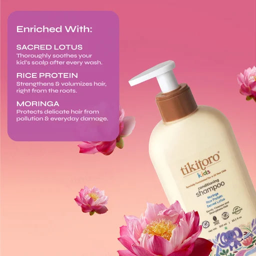 Tikitoro Kids Conditioning Shampoo 300 mL – Gentle, Tear-Free Hair Care for Kids