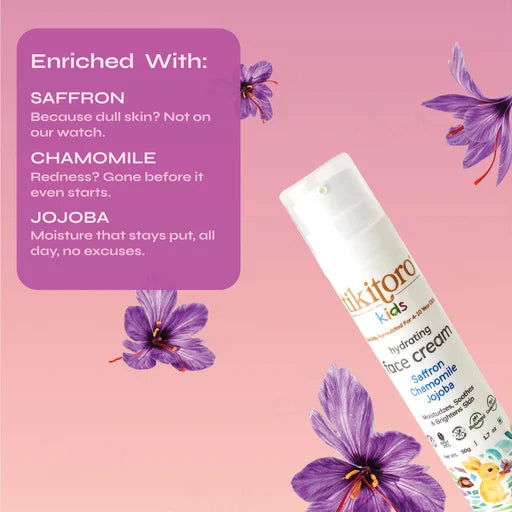 Tikitoro Kids Hydrating Face Cream 50 g – Lightweight Daily Moisturizer for Kids