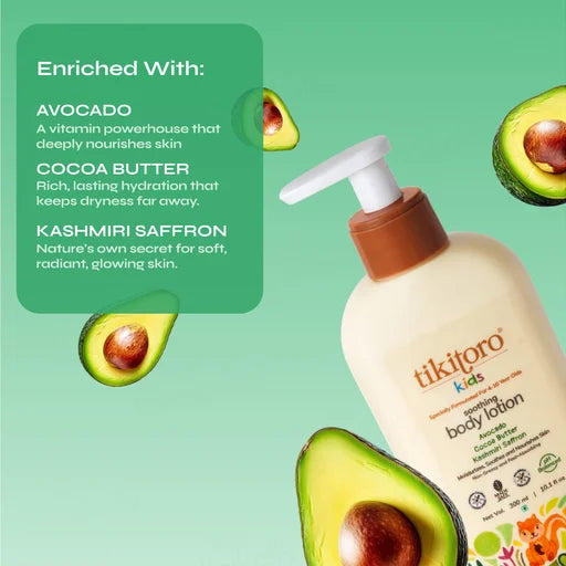 Tikitoro Kids Soothing Body Lotion 300 ml – Hydrating &amp; Nourishing Body Lotion for Kids