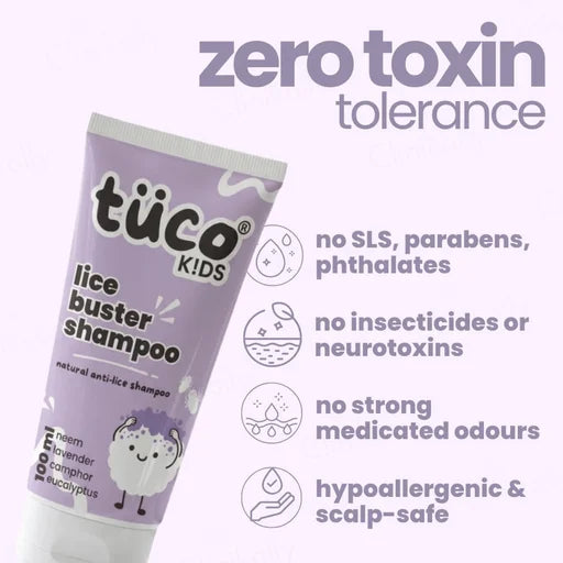 TuCo Kids Lice Buster Shampoo 100 mL – Gentle Anti-Lice Hair &amp; Scalp Care