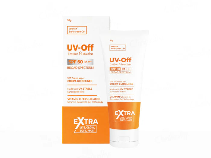 UV-Off Instant Protection Vitamin C &amp; Ferulic Acid Sunscreen Gel SPF 60 PA+++