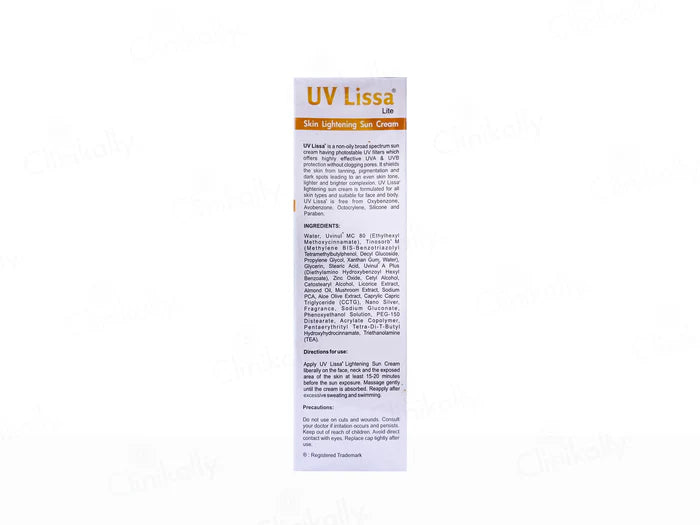 UV Lissa Lite Skin Lightening Sun Cream SPF 30 PA+++