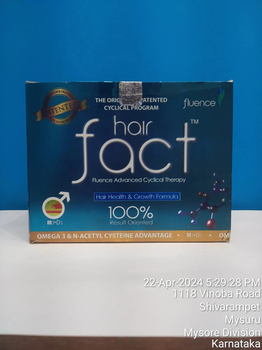 Hair fact Fluence Advanced Cyclical Therapy m3-D3