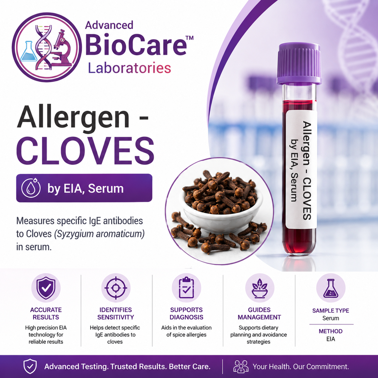 Allergen - CLOVES by EIA, Serum