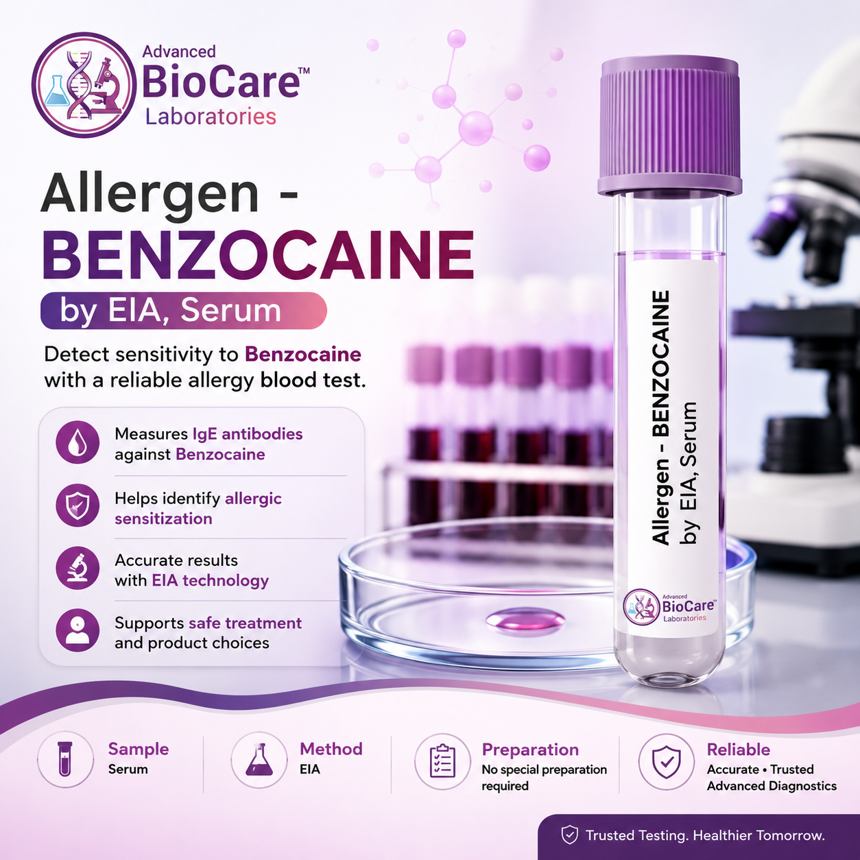 Allergen - BENZOCAINE  by EIA, Serum