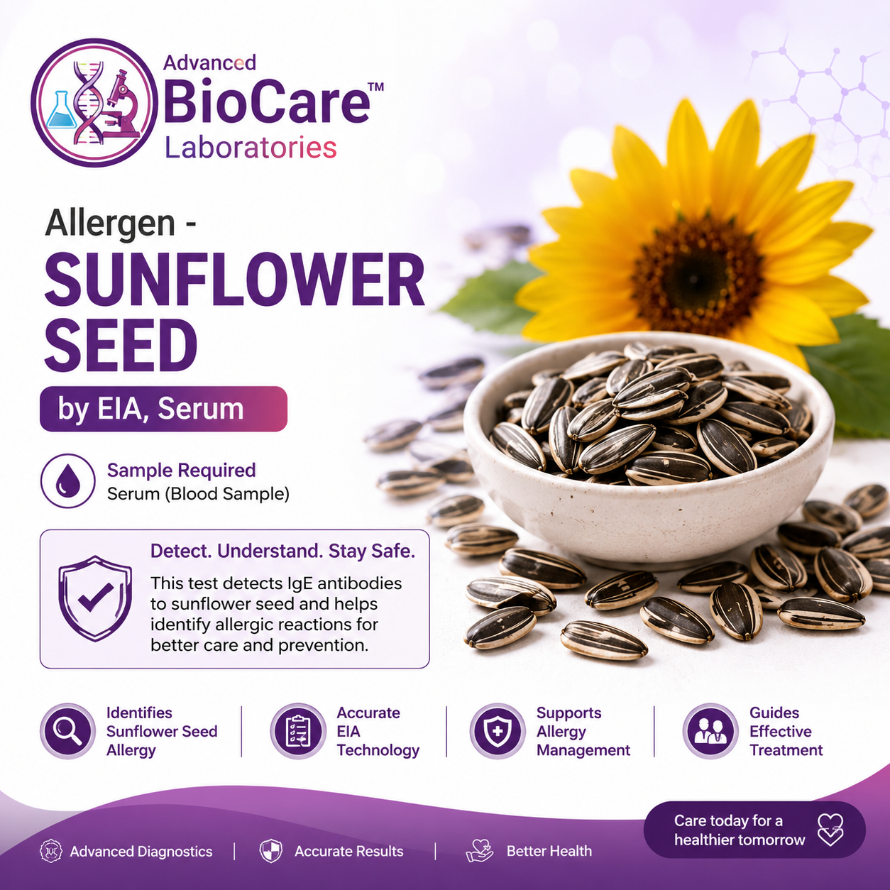 Allergen - SUNFLOWER SEED by EIA, Serum