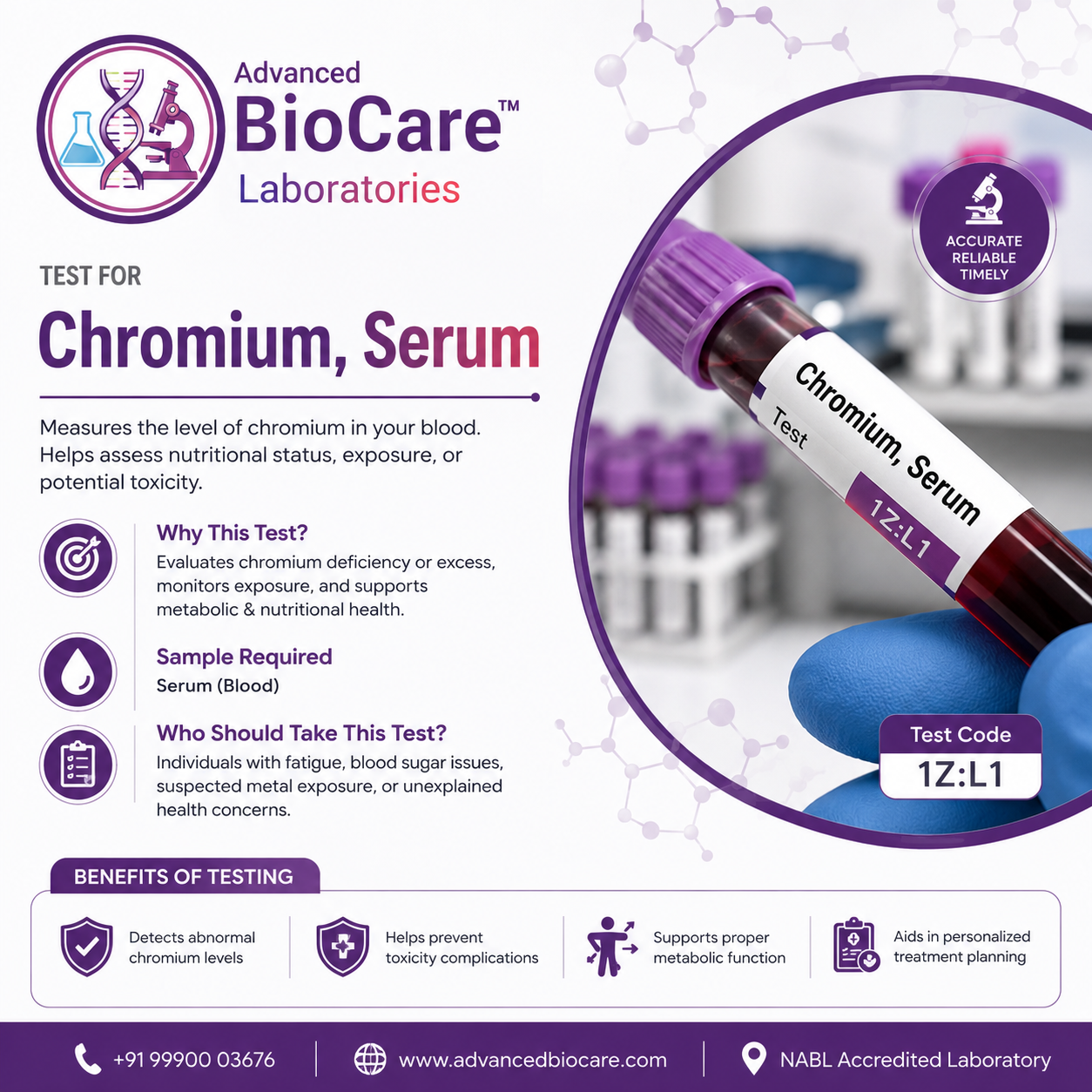 Chromium, Serum