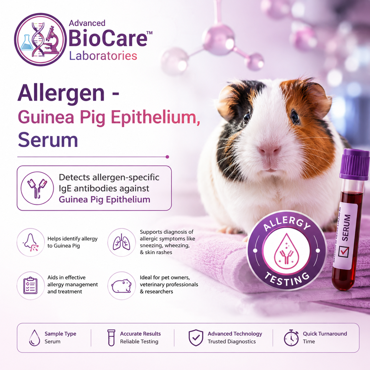 Allergen - Guinea Pig Epithelium, Serum