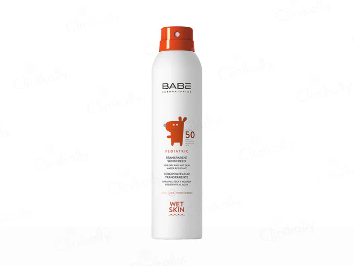 BABE Pediatric Transparent Sunscreen Wet Skin SPF 50