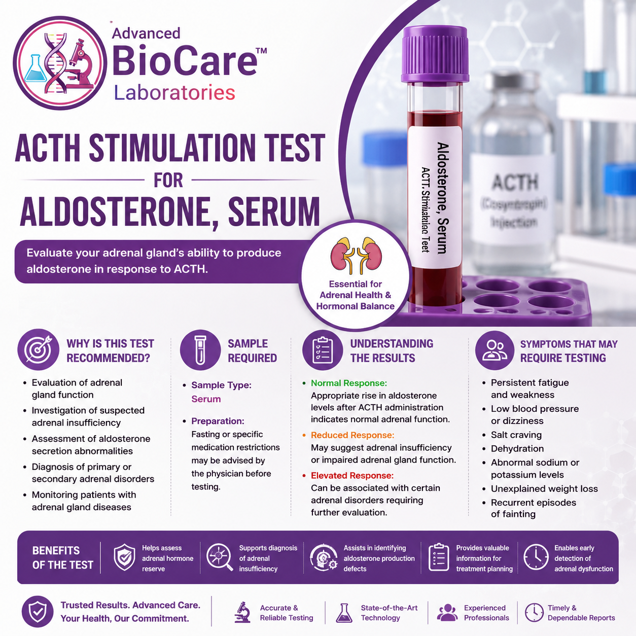 ACTH Stimulation Test - For Aldosterone, Serum