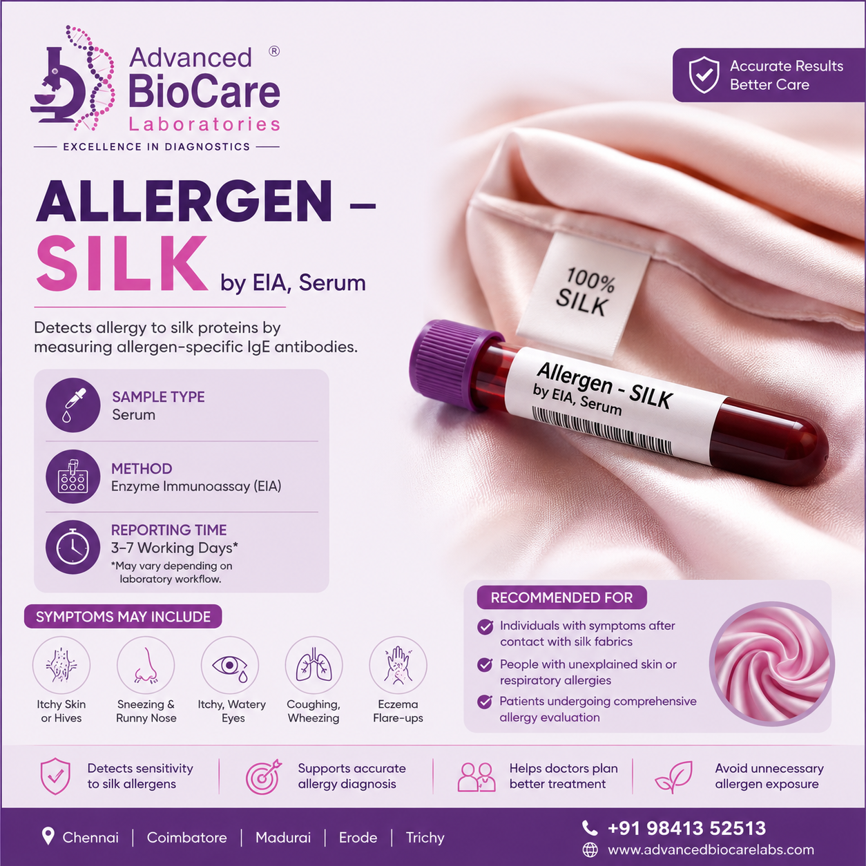 Allergen - SILK by EIA, Serum