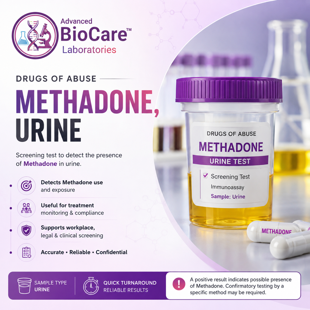 Drugs Of Abuse - Methadone, Urine