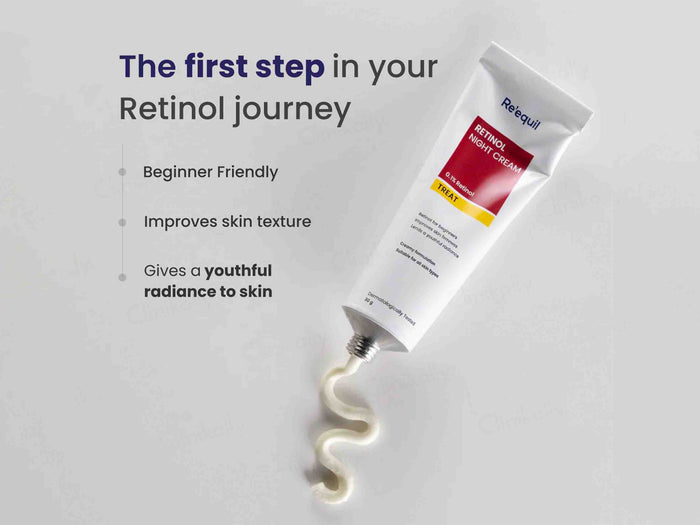 Re'equil 0.1% Retinol Night Cream 32 g – Beginner-Friendly Retinol for Fine Lines, Texture &amp; Skin Firmness