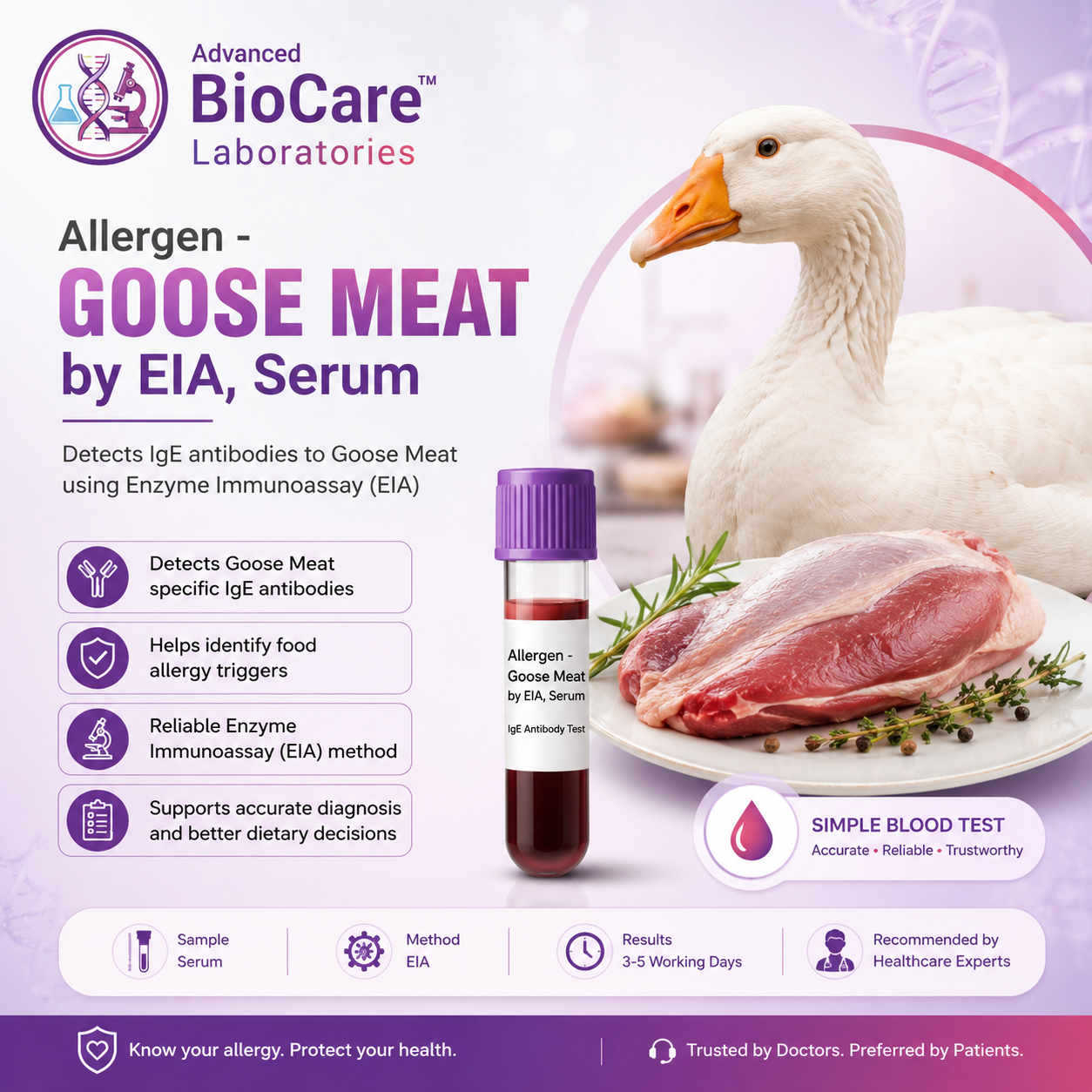 Allergen - GOOSE MEAT by EIA, Serum