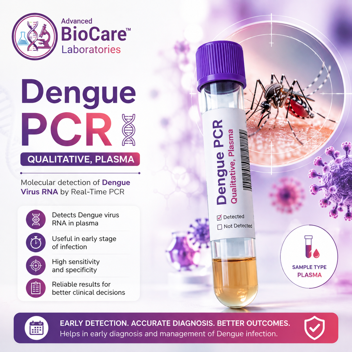 Dengue PCR, Qualitative, Plasma