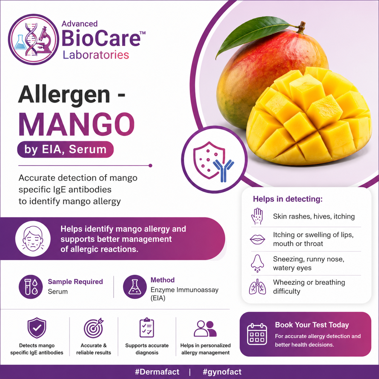 Allergen - MANGO by EIA, Serum