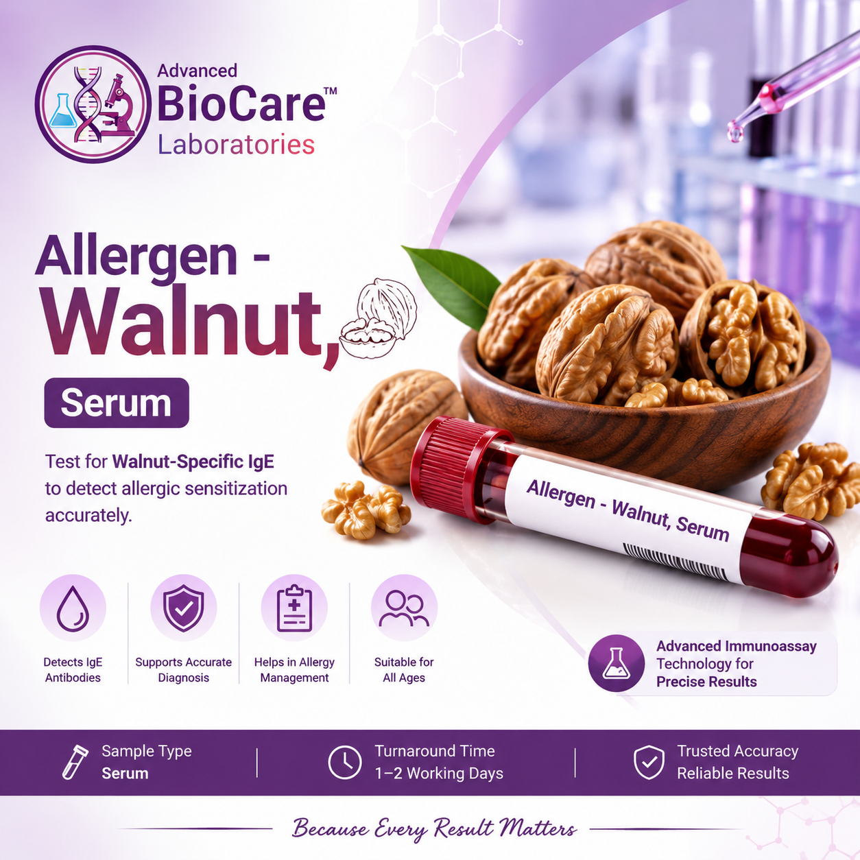 Allergen - Walnut, Serum