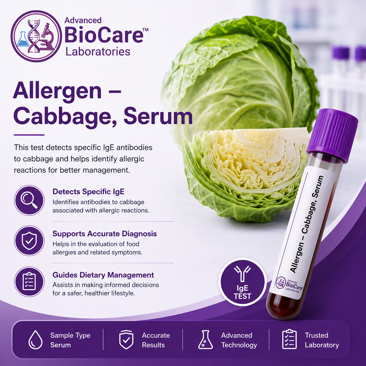 Allergen - Cabbage, Serum